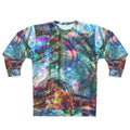 Mega Millions Abstract Colorwave Sweatshirt — All-Over Print Artistic Crewneck