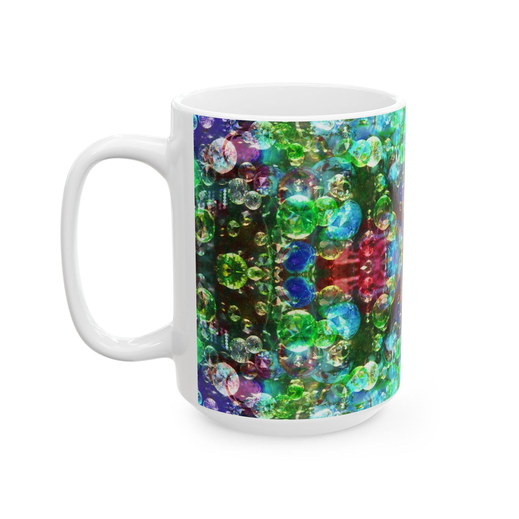 Bubblescope Vision Ceramic Mug – Colorful Abstract 11oz & 15oz