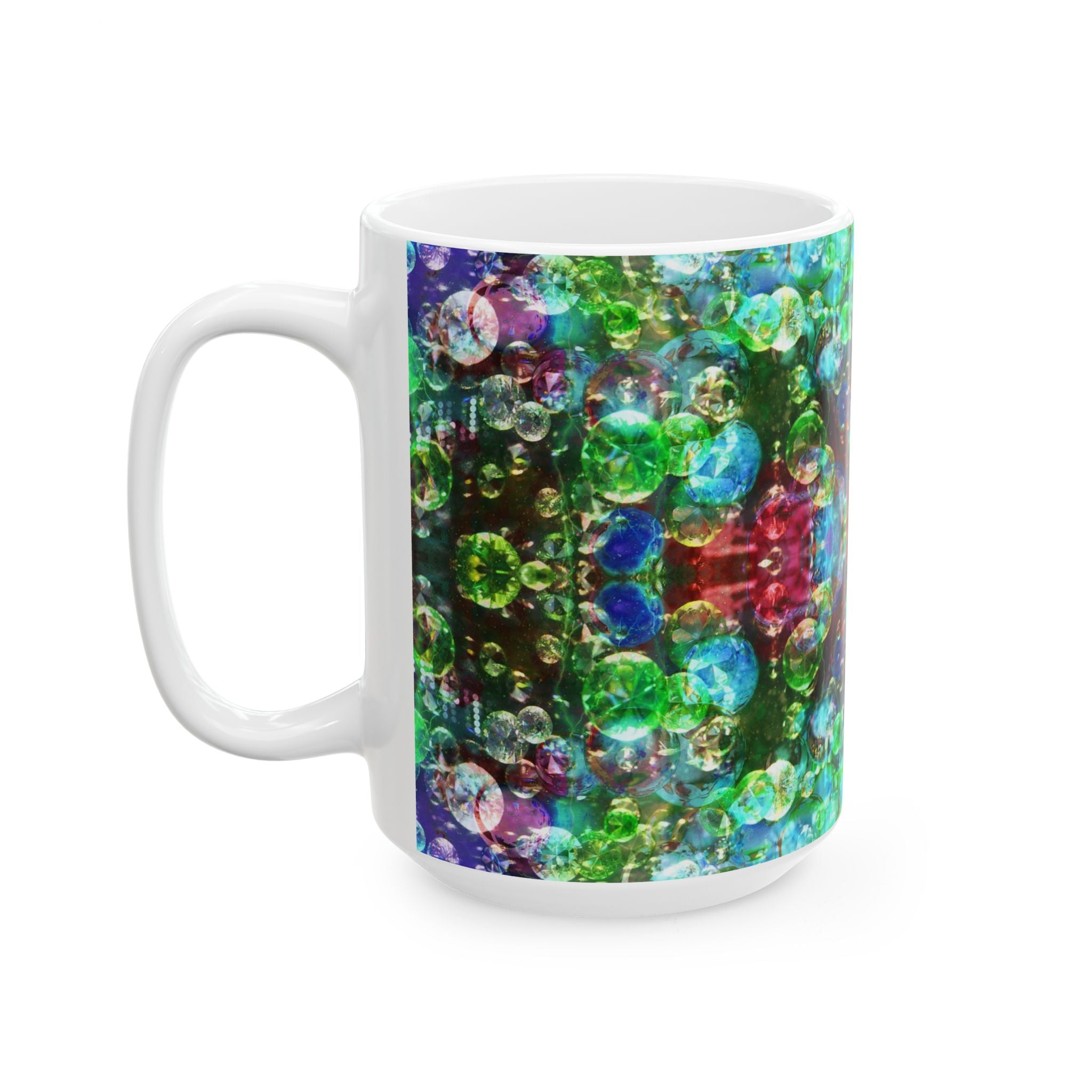 Bubblescope Vision Ceramic Mug – Colorful Abstract 11oz & 15oz