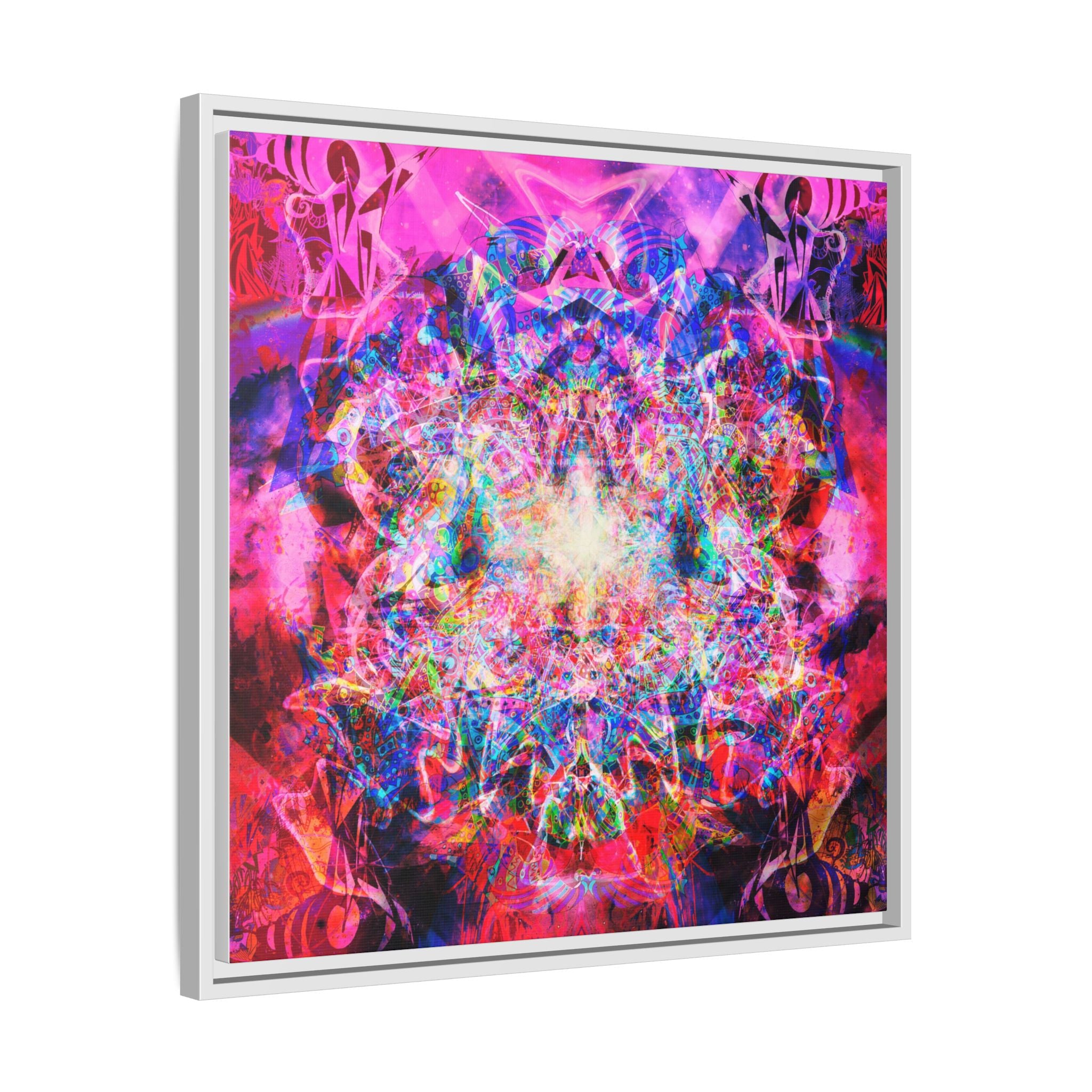 Arashaya Framed Canvas — Vibrant Psychedelic Wall Art