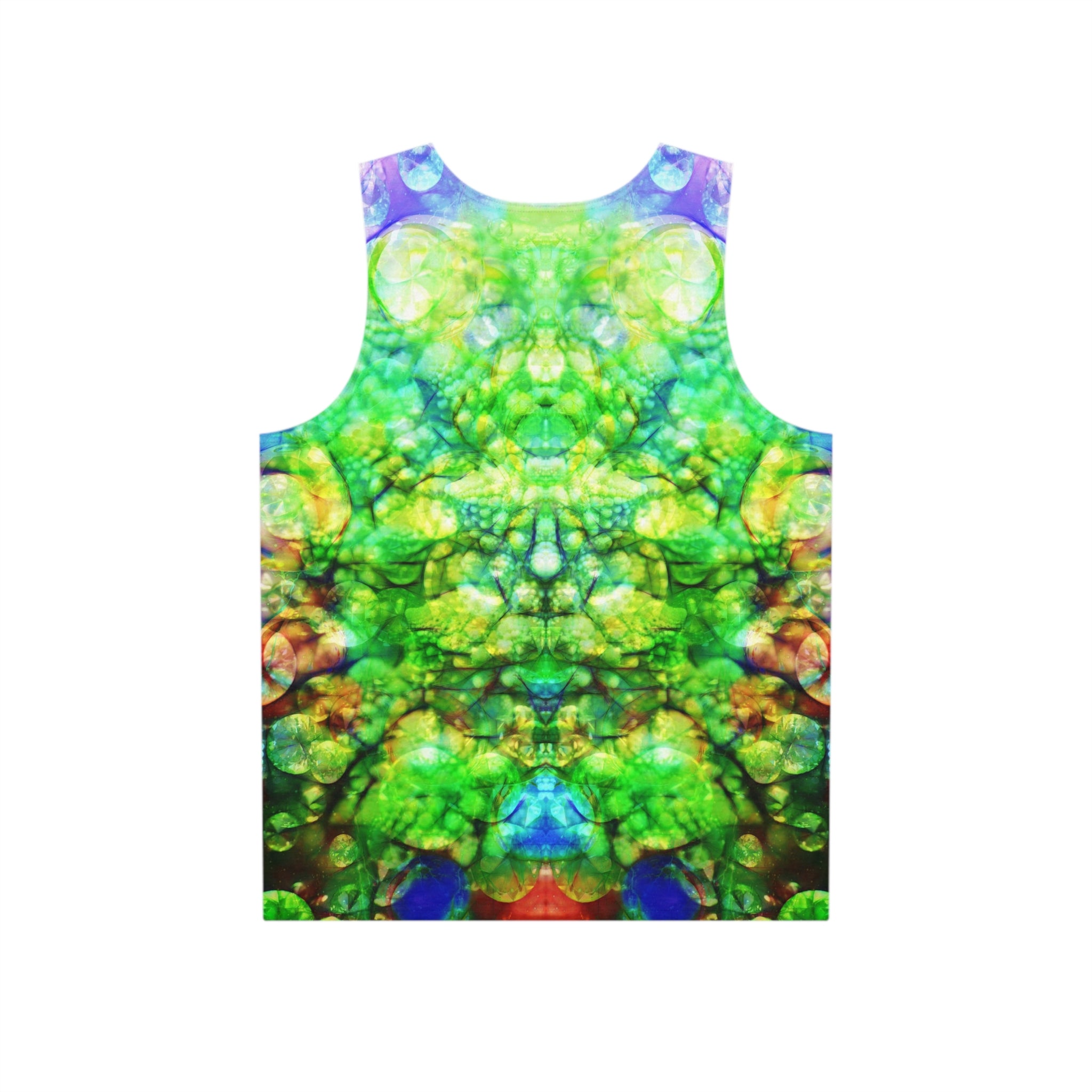 BASS IMMORTAL 30 - Psychedelic Green Marble Tank — Men's All-Over Print Festival Tank