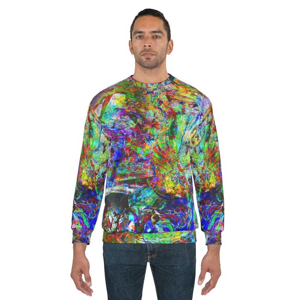 Barfing Beautifully - Abstract Color Splash Sweatshirt