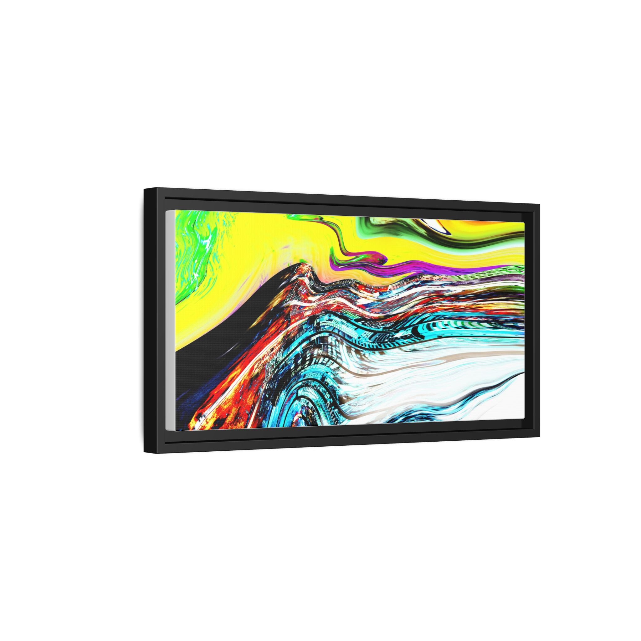 Slip And Slide Matte Canvas Framed Wall Art