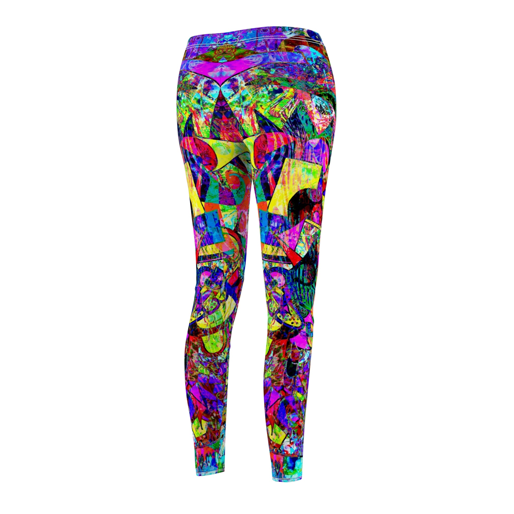 Love Monster Leggings — Colorful Geometric Yoga Tights