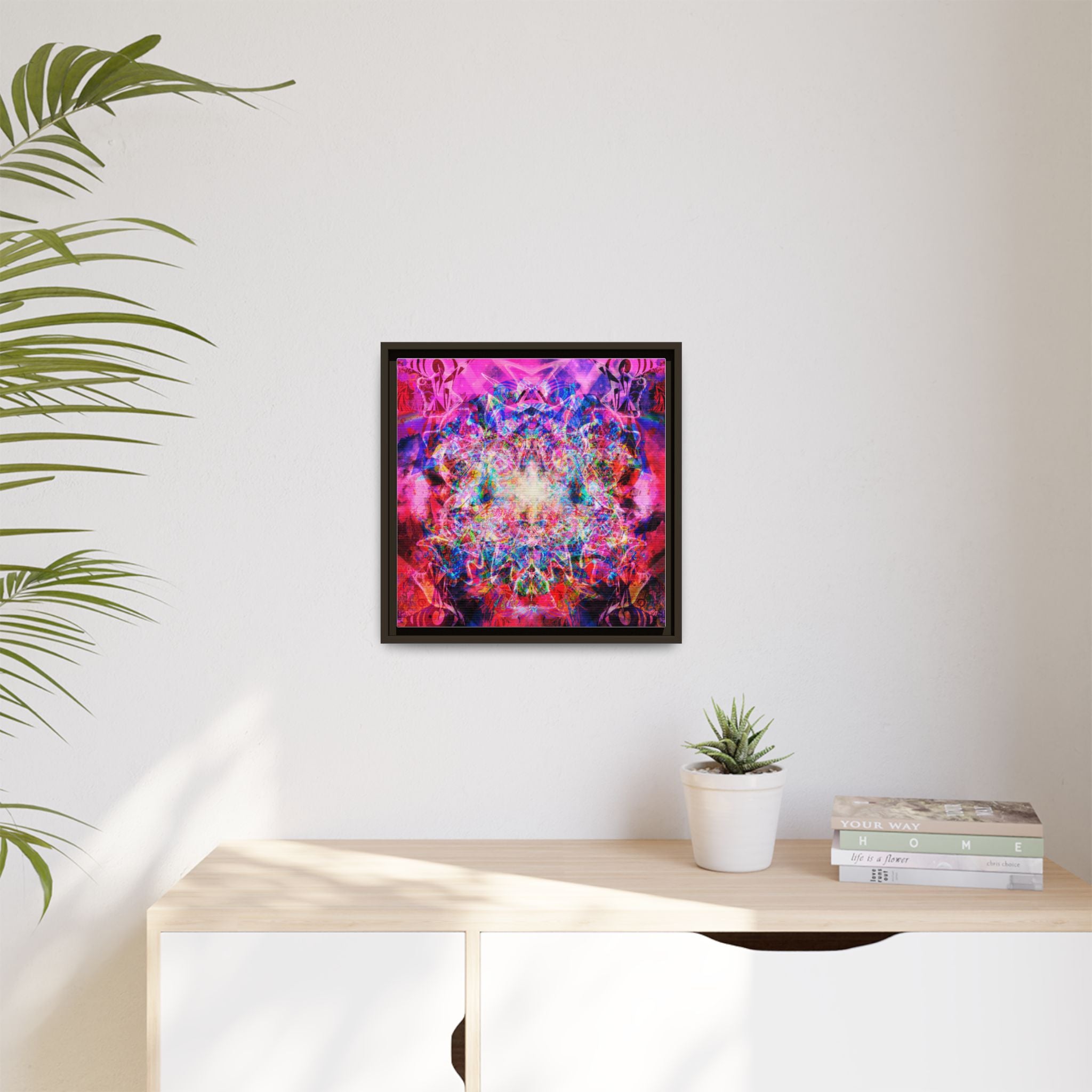 Arashaya Framed Canvas — Vibrant Psychedelic Wall Art