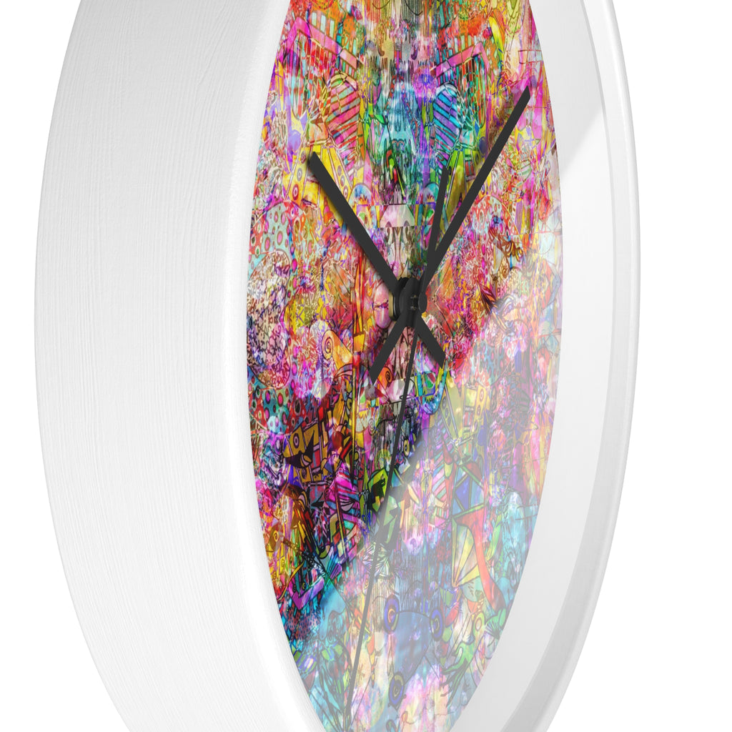 Dance Like There's No Tomorrow - Vibrant  Wall Clock — Colorful Abstract Art Timepiece