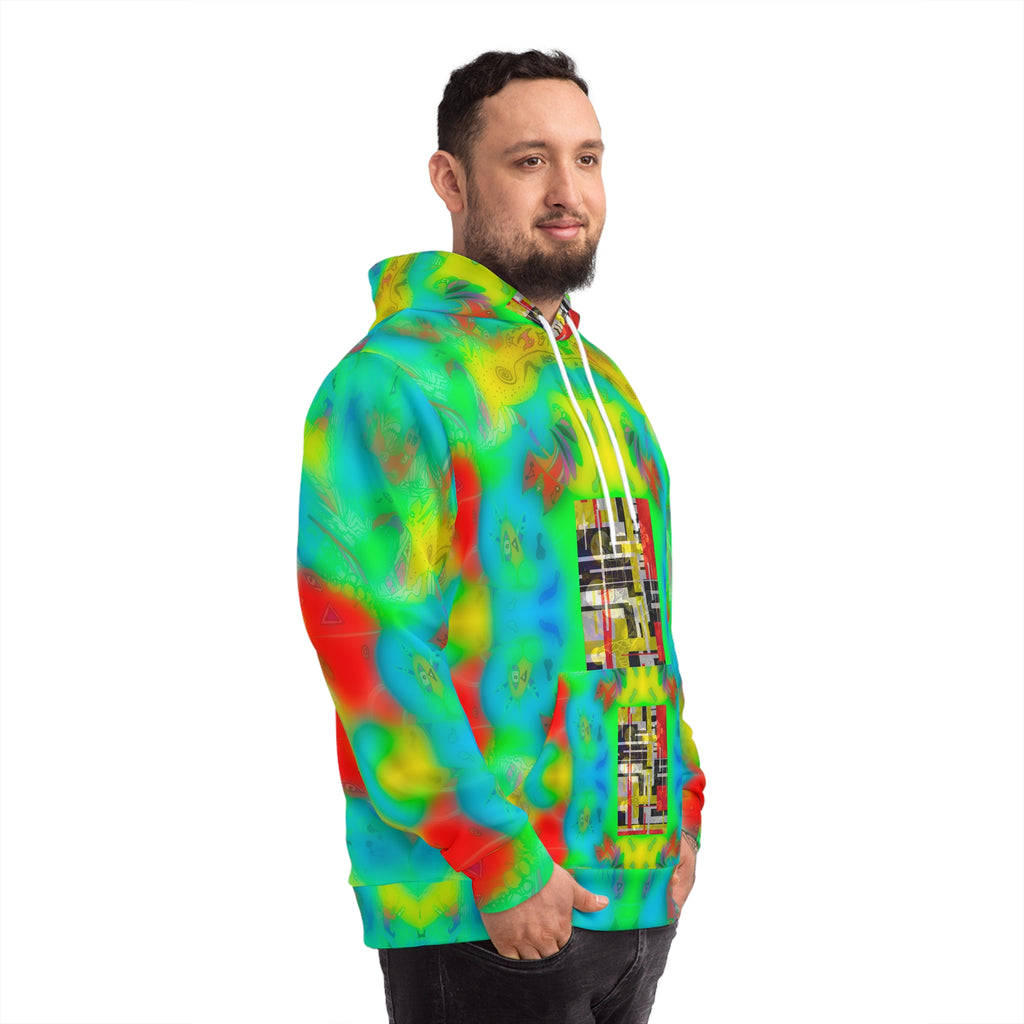 Super Novelty 453 - Psychedelic Tie-Dye Hoodie — Vibrant Abstract Graphic Pullover