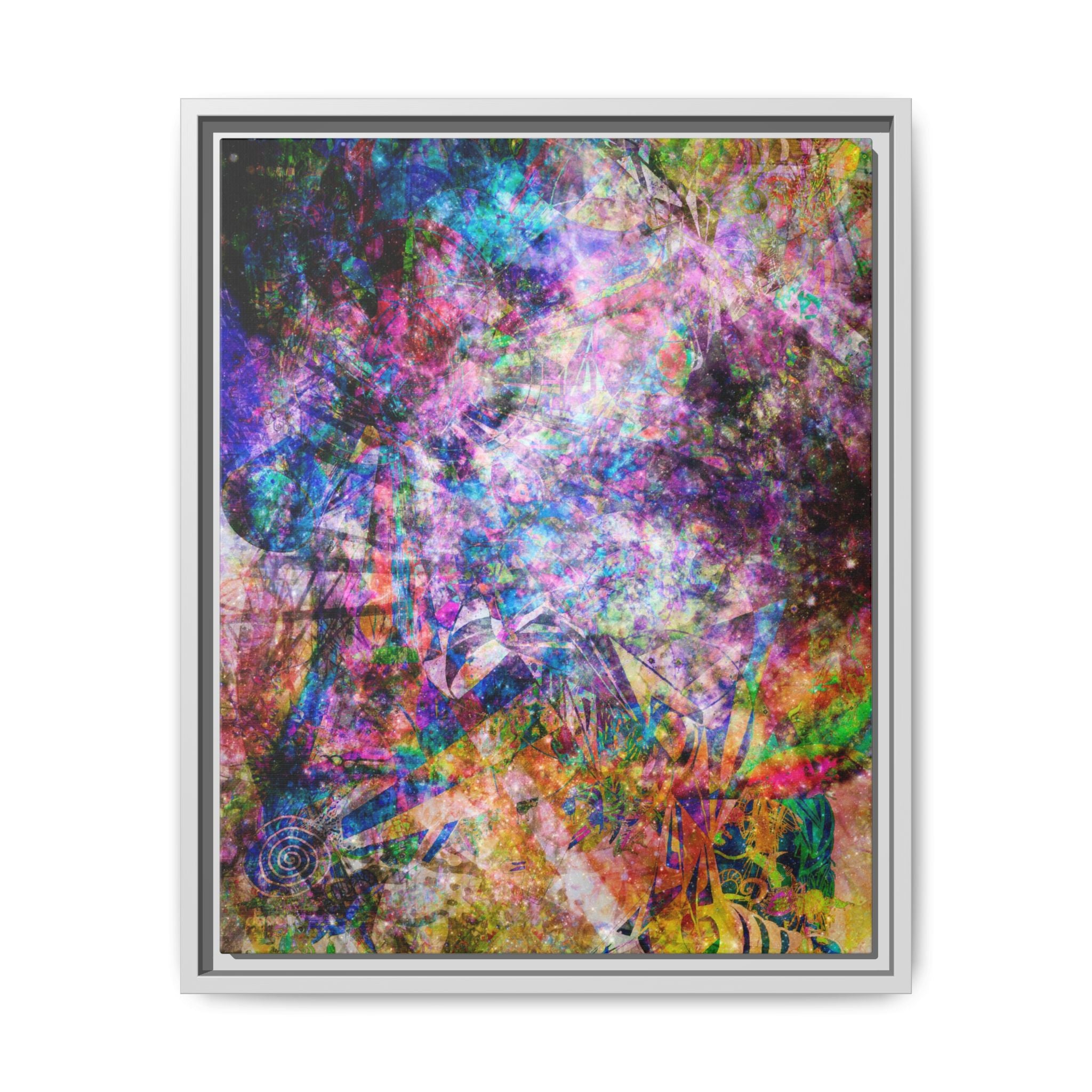 Space Shower 2 Canvas Art – Vibrant Textured Wall Décor