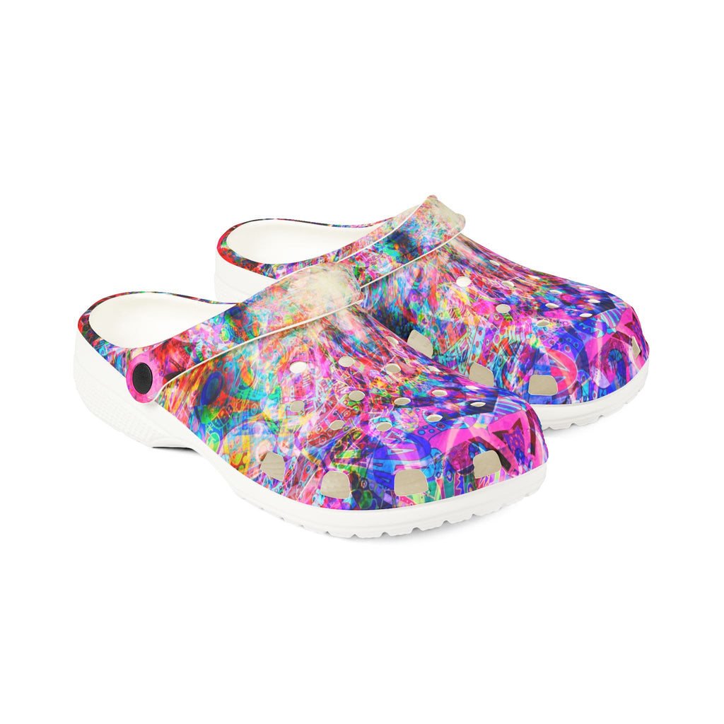 Arashaya - Colorful Confetti EVA Foam Clogs — Lightweight Slip-On Garden Shoes
