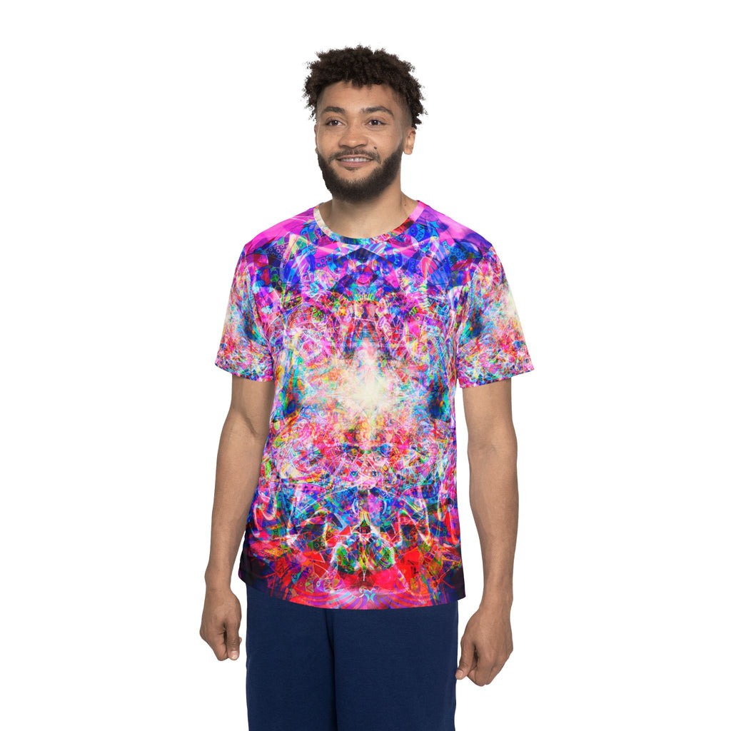 Arashaya - Psychedelic Kaleidoscope Men's Sports Jersey — All-Over Print - Super Vibrant