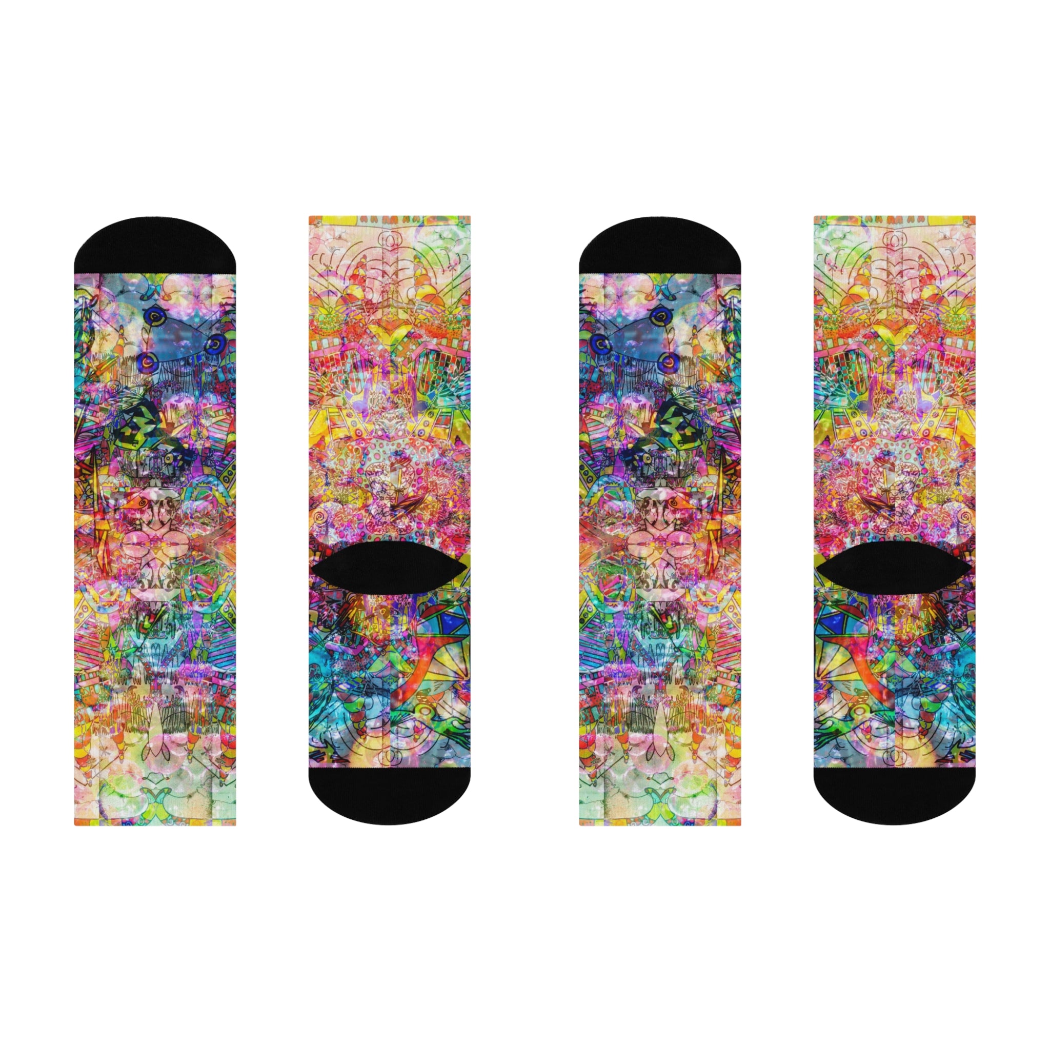 Dance Like There's No Tomorrow Crew Socks — Cushioned Art Pattern