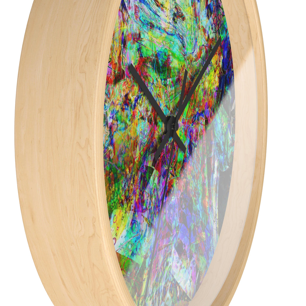 Barfing Beautifully Wall Clock — Colorful Art Timepiece