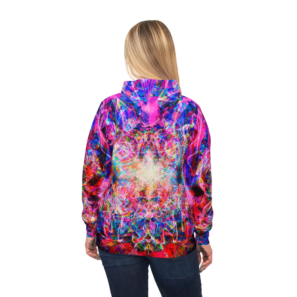 Arashaya Athletic Hoodie — All-Over Print - Vibrant Galaxy