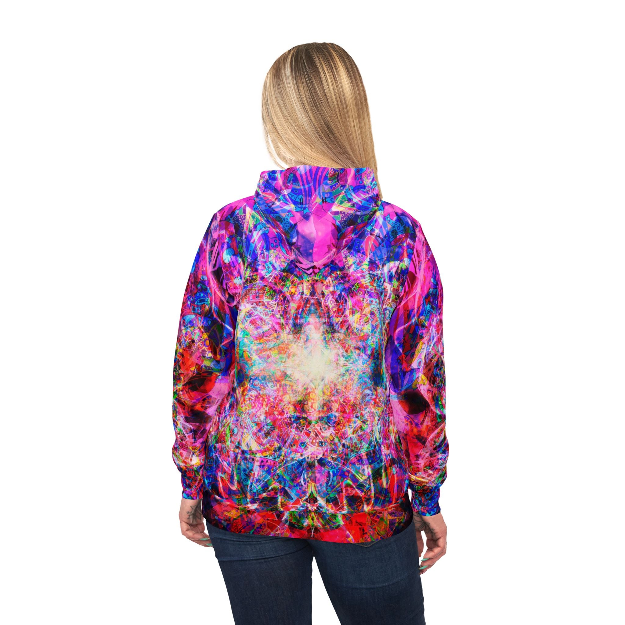 Arashaya Athletic Hoodie — All-Over Print - Vibrant Galaxy