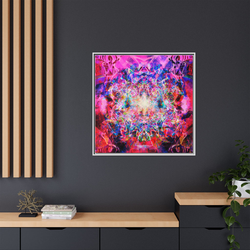 Arashaya Framed Canvas — Vibrant Psychedelic Wall Art