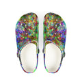 Barfing Beautifully - Color Burst EVA Foam Clogs — Vibrant Tie-Dye Comfort Shoes