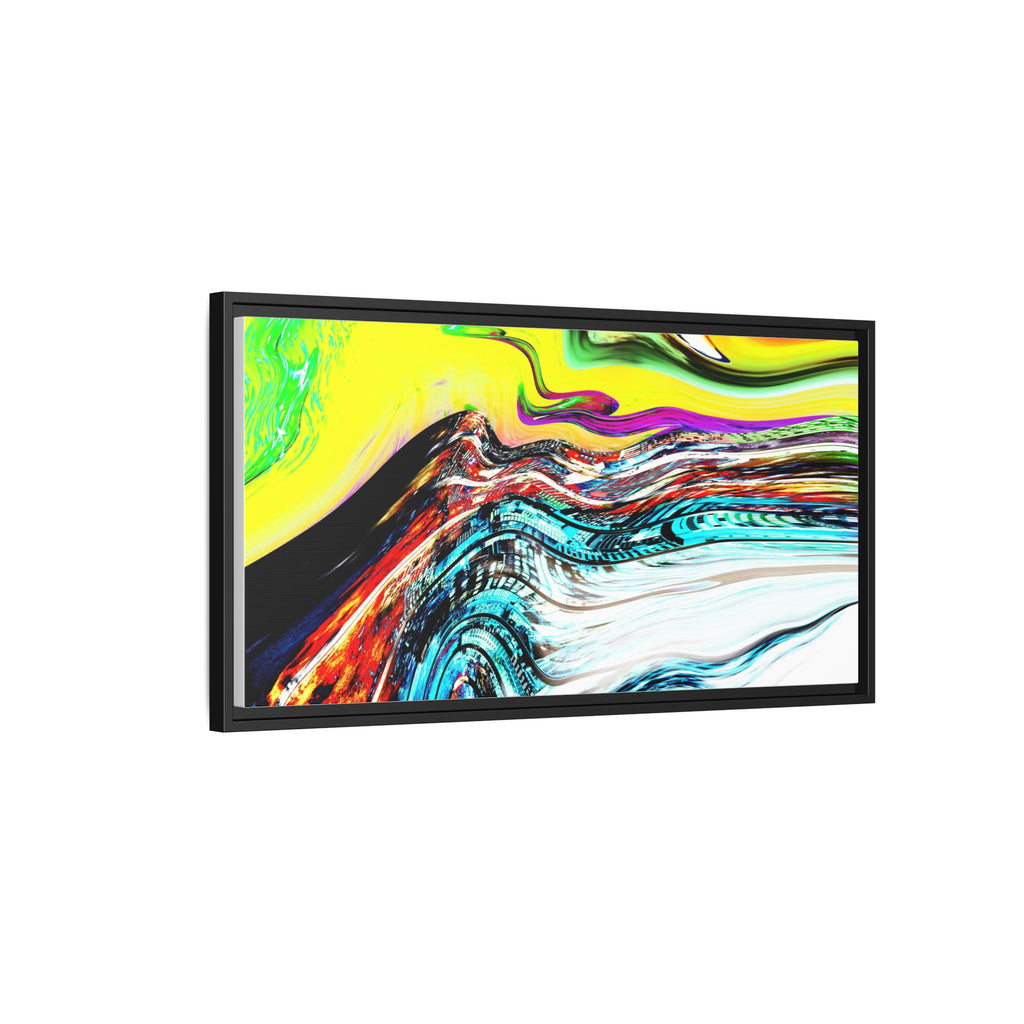 Slip And Slide Matte Canvas Framed Wall Art