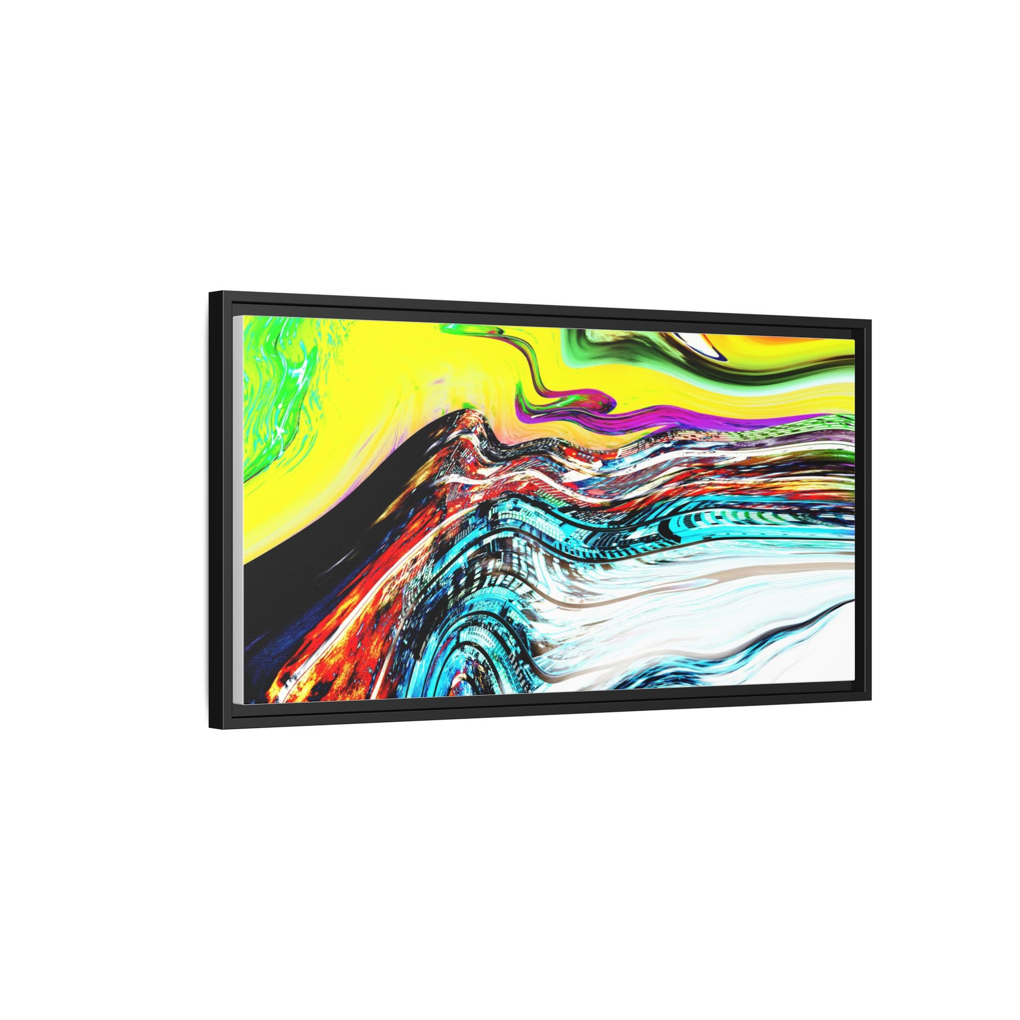 Slip And Slide Matte Canvas Framed Wall Art