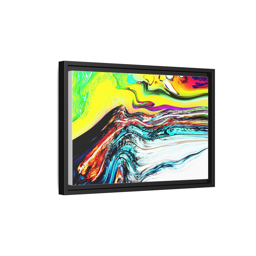 Slip And Slide Matte Canvas Framed Wall Art