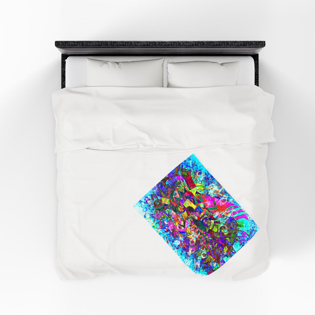 Love Monster Plush Blanket — Vibrant Psychedelic Throw for Home & Gifts