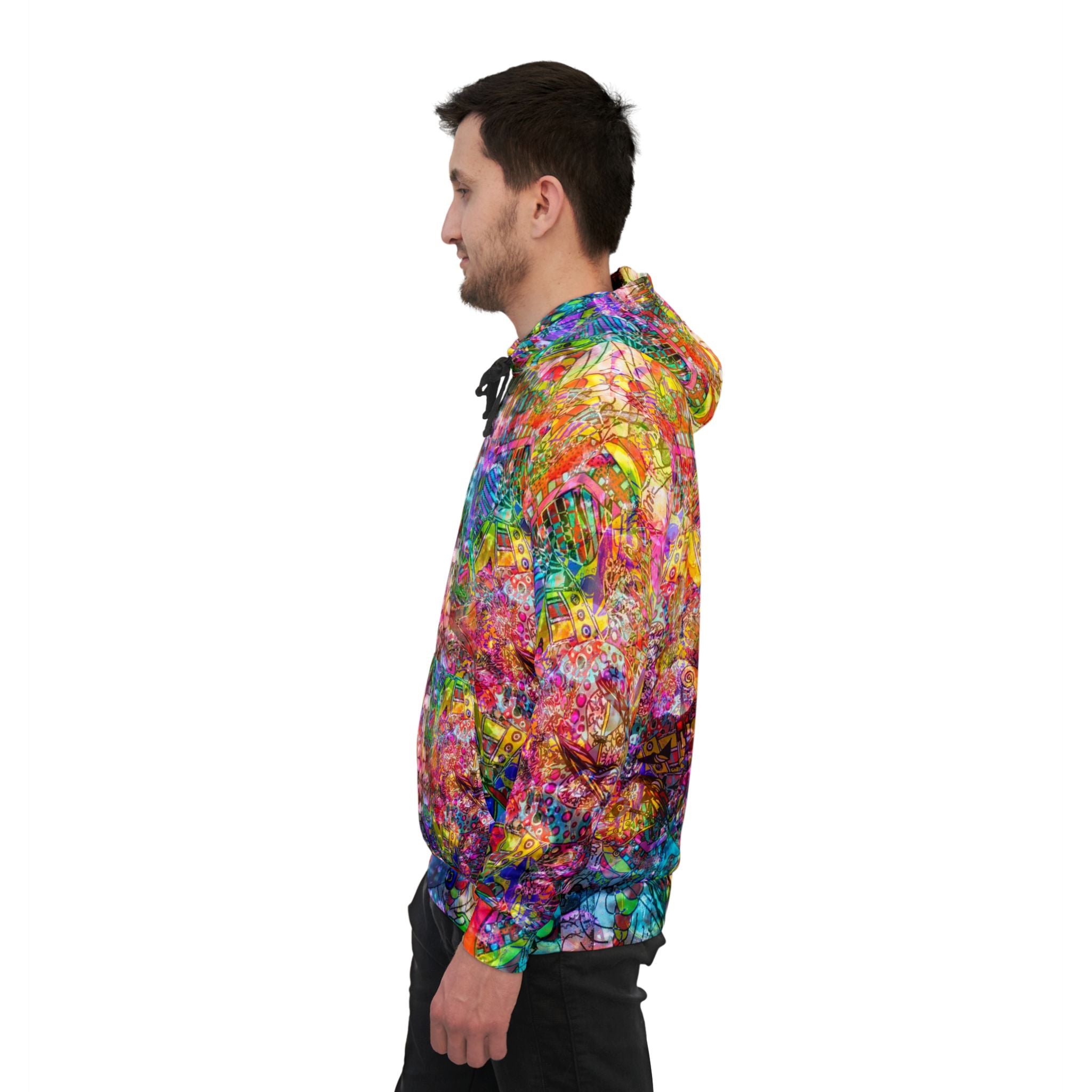 Dance Like There's No Tomorrow - Vibrant Abstract All-Over Print Hoodie