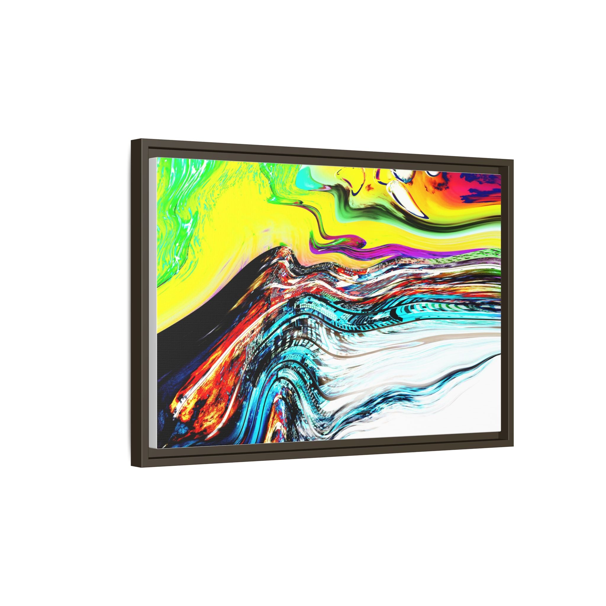 Slip And Slide Matte Canvas Framed Wall Art