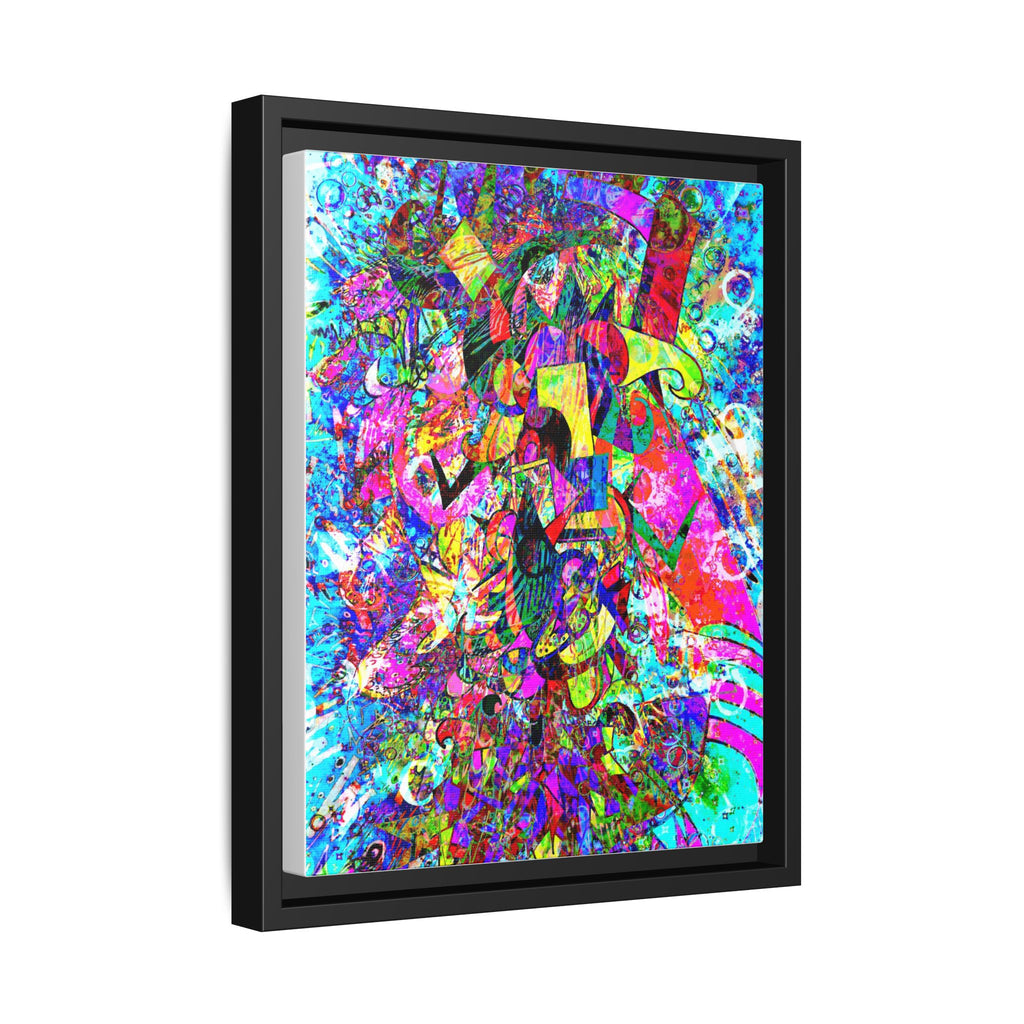 Love Monster Matte Canvas, Framed (Multi-color)