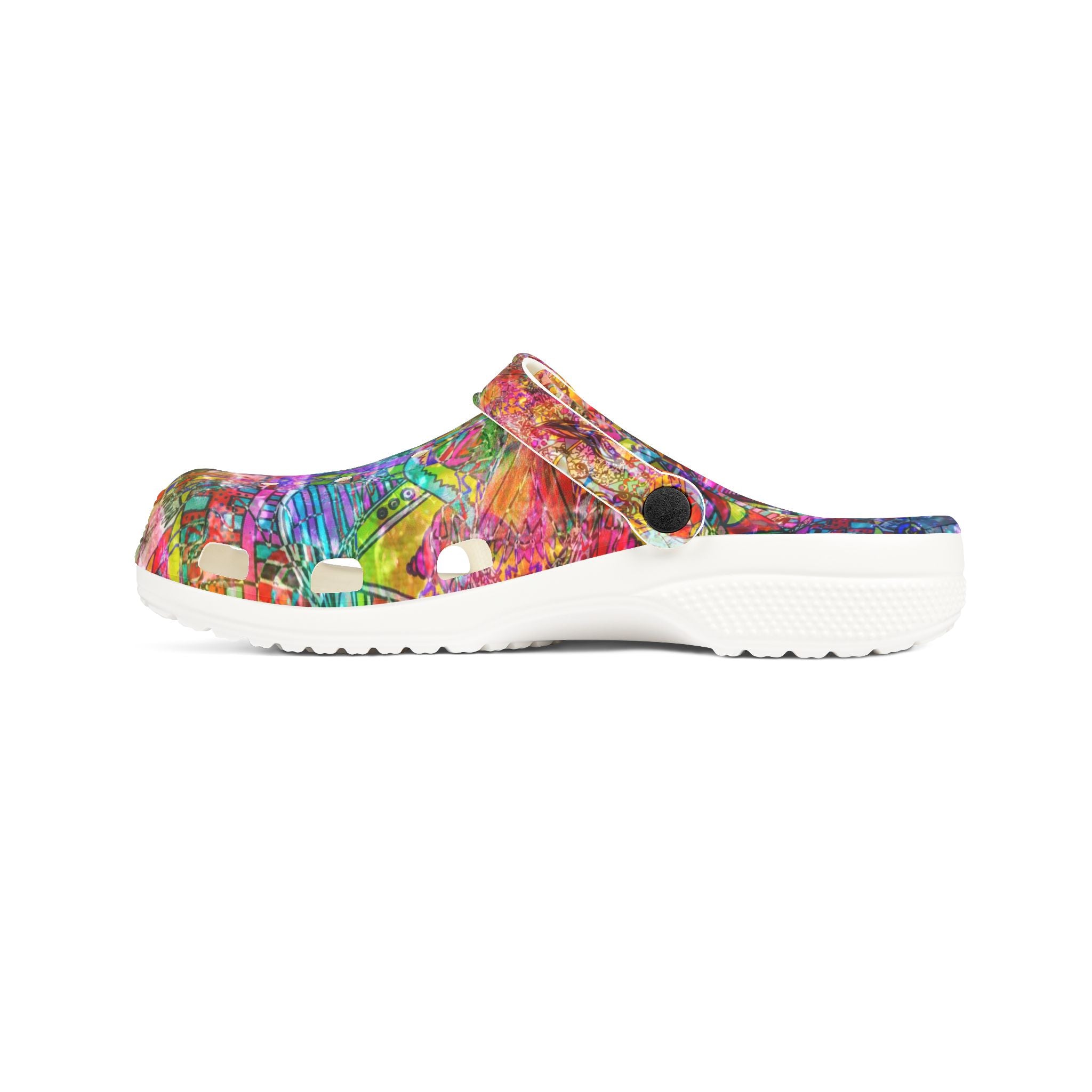 Dance Like There's No Tomorrow - Colorful Abstract EVA Foam Clogs — Lightweight Garden & Casual Shoes