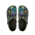 The Real Time Is Now 2015 - Abstract Colorful Garden EVA Foam Clogs — Lightweight Printed Slip-On Shoes
