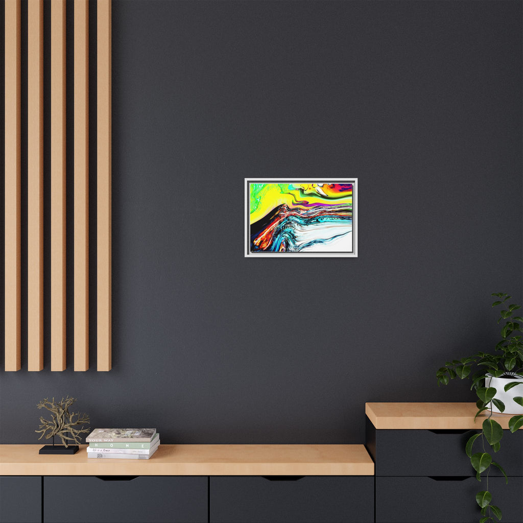 Slip And Slide Matte Canvas Framed Wall Art