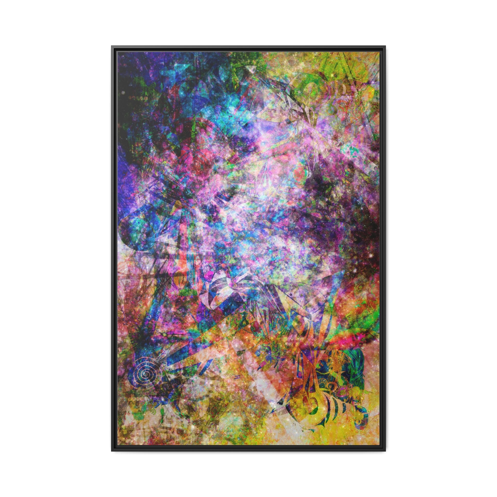 Space Shower 2 Canvas Art – Vibrant Textured Wall Décor