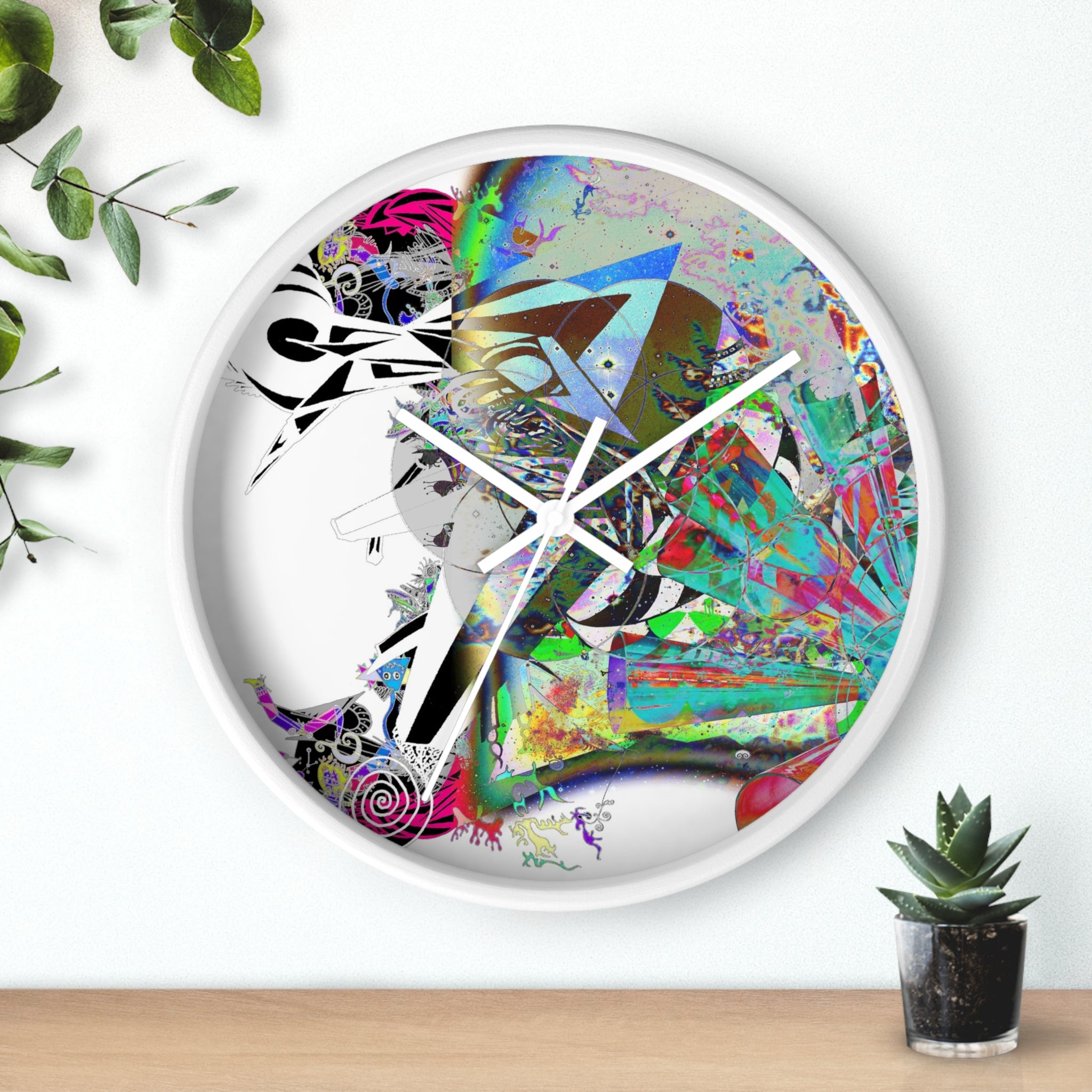 Spin Art Wall Clock