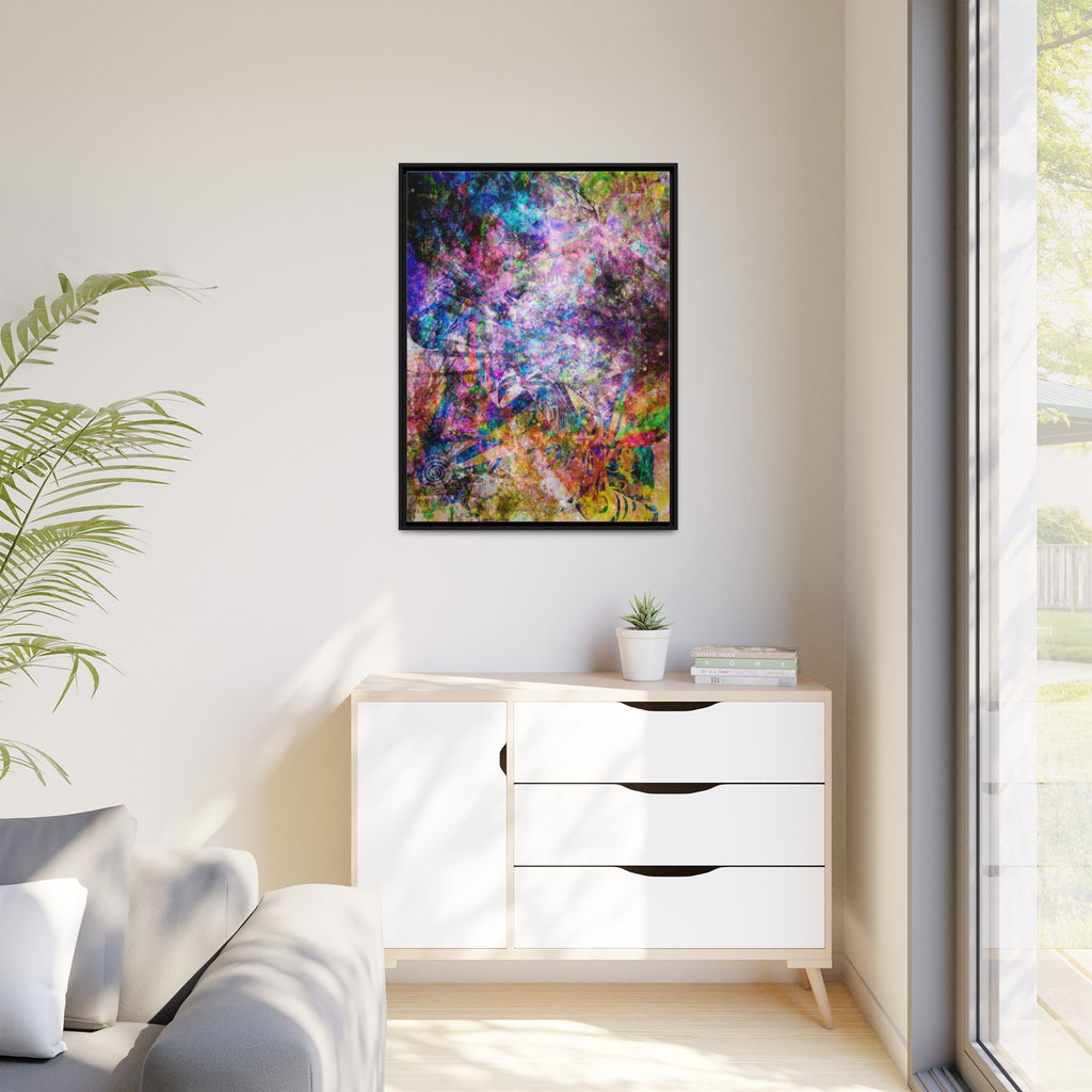 Space Shower 2 Canvas Art – Vibrant Textured Wall Décor