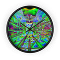 Hyperspace Room 22 Wall Clock — Abstract Retro Futurism Timepiece