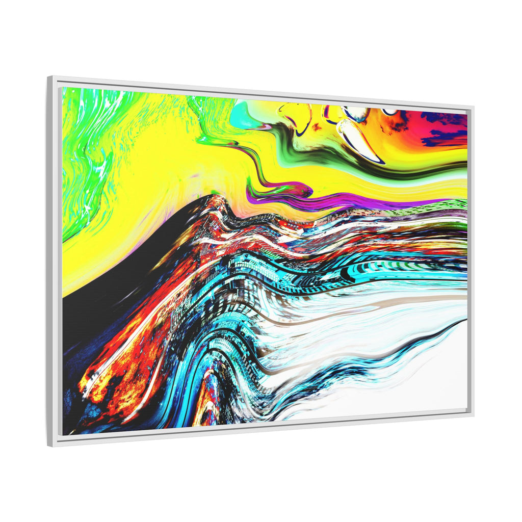 Slip And Slide Matte Canvas Framed Wall Art