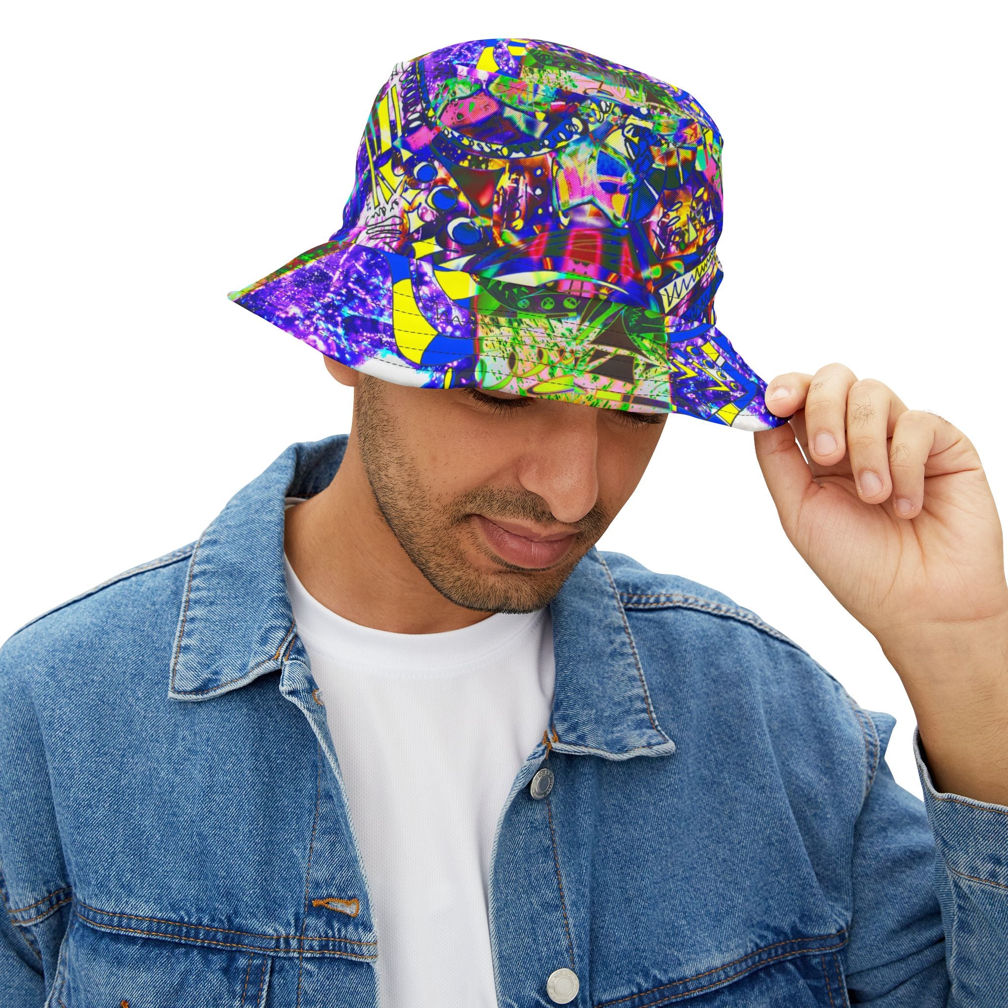 Alien Darkness 9 Bucket Hat — All-Over Print Festival Hat