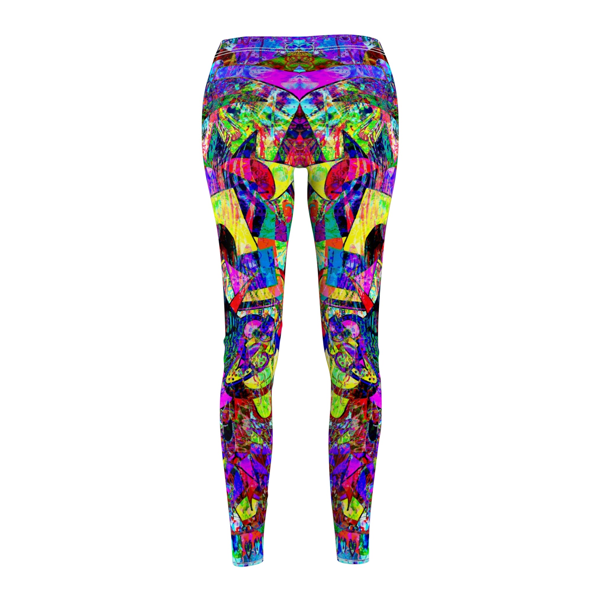 Love Monster Leggings — Colorful Geometric Yoga Tights