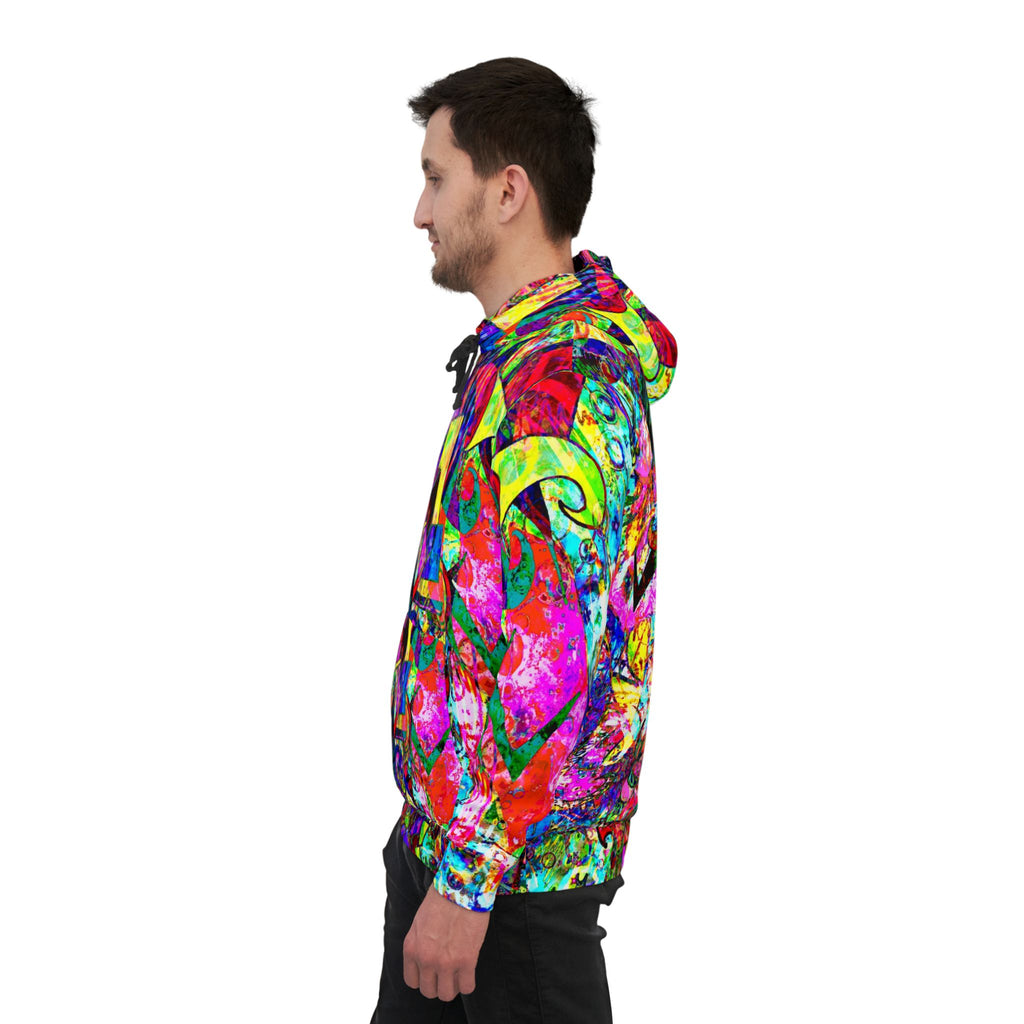 Love Monster Athletic Hoodie – Vibrant All-Over-Print Streetwear