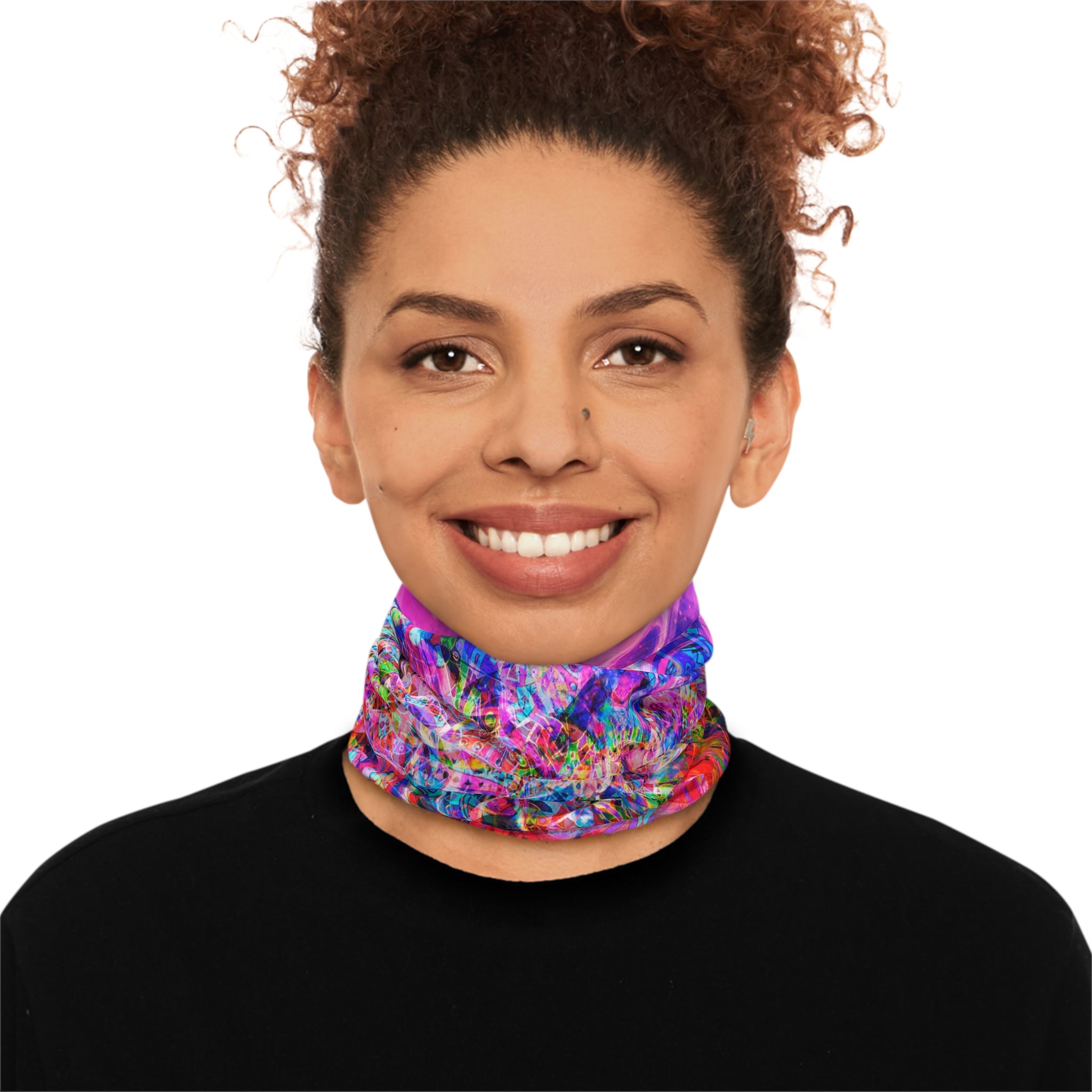 Arashaya Neck Gaiter — Vibrant Abstract Face Covering