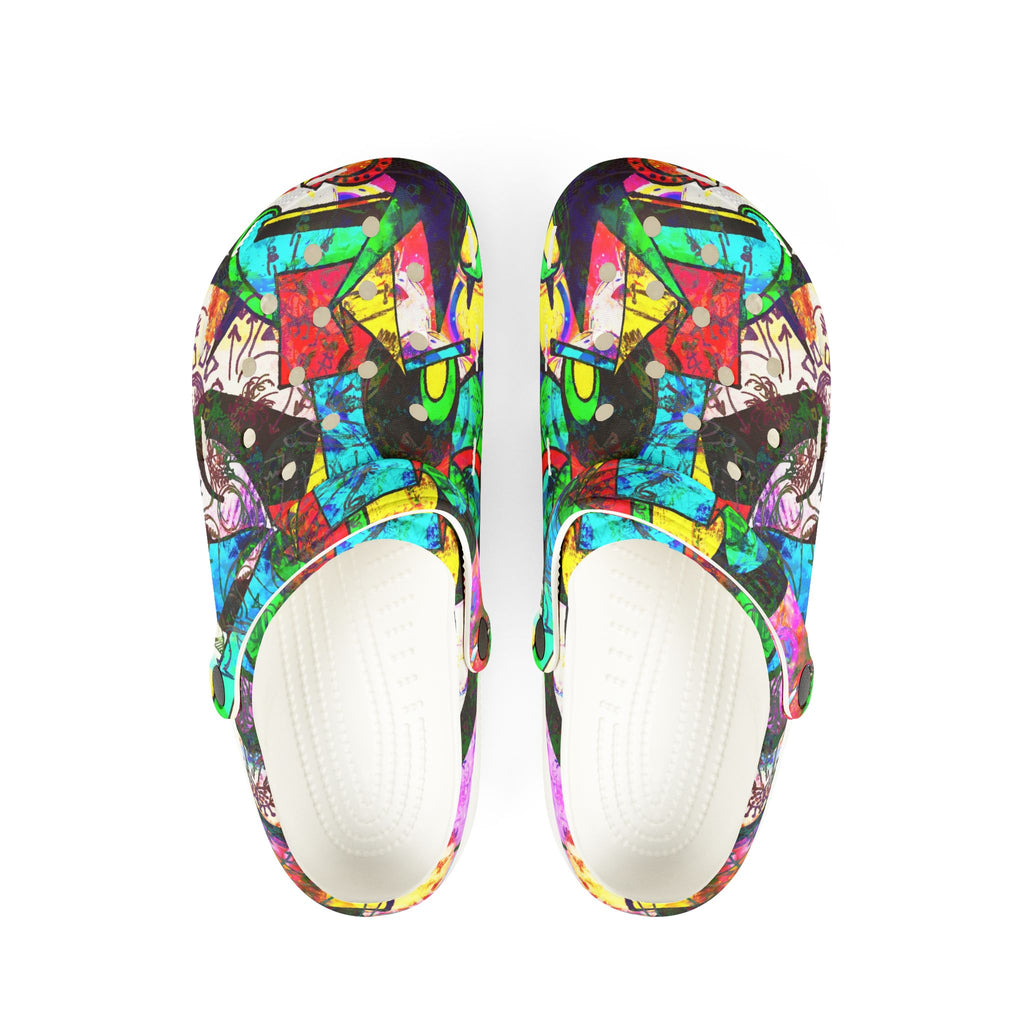 1 Million Dollar Scratch Off - Colorful Abstract Art EVA Clogs