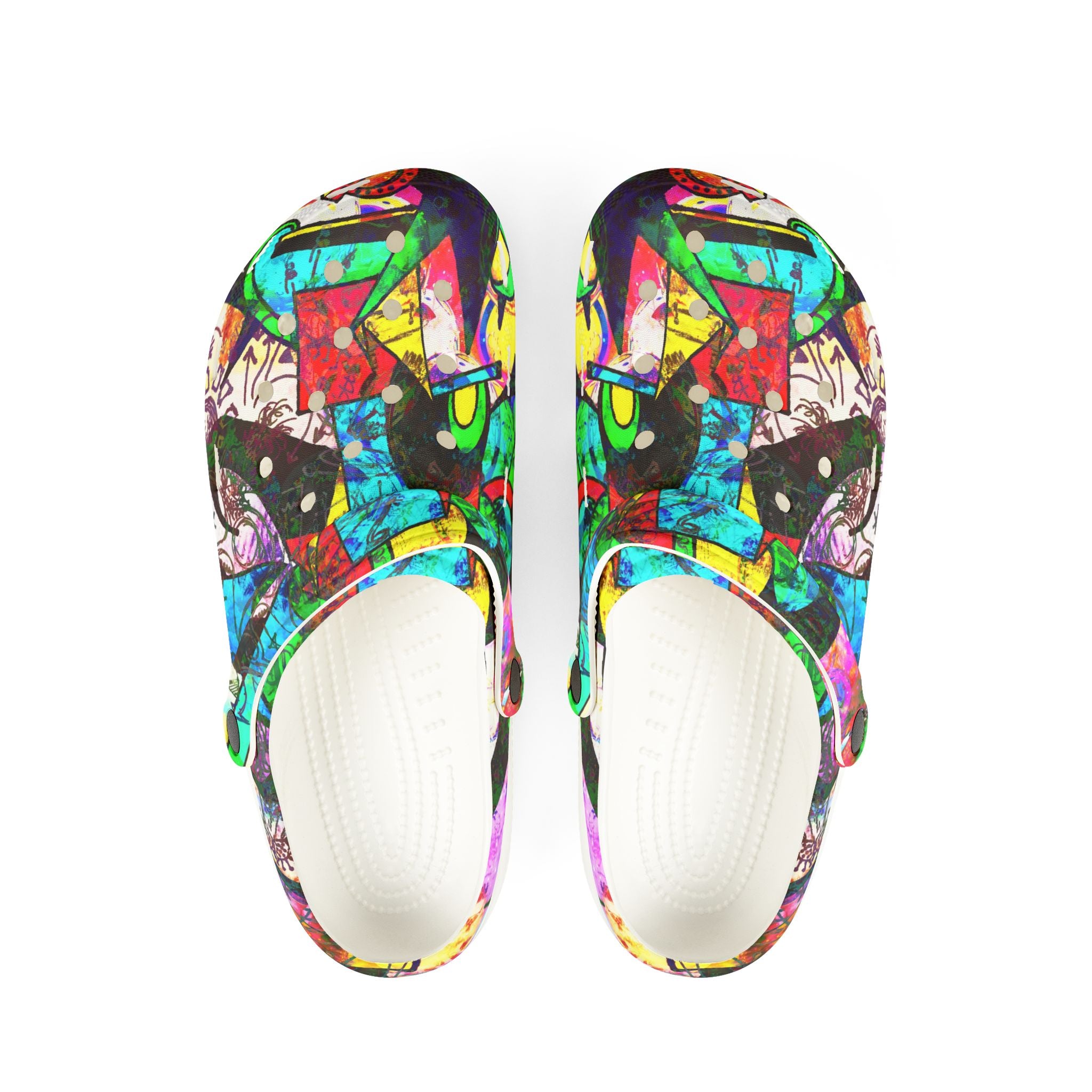 1 Million Dollar Scratch Off - Colorful Abstract Art EVA Clogs