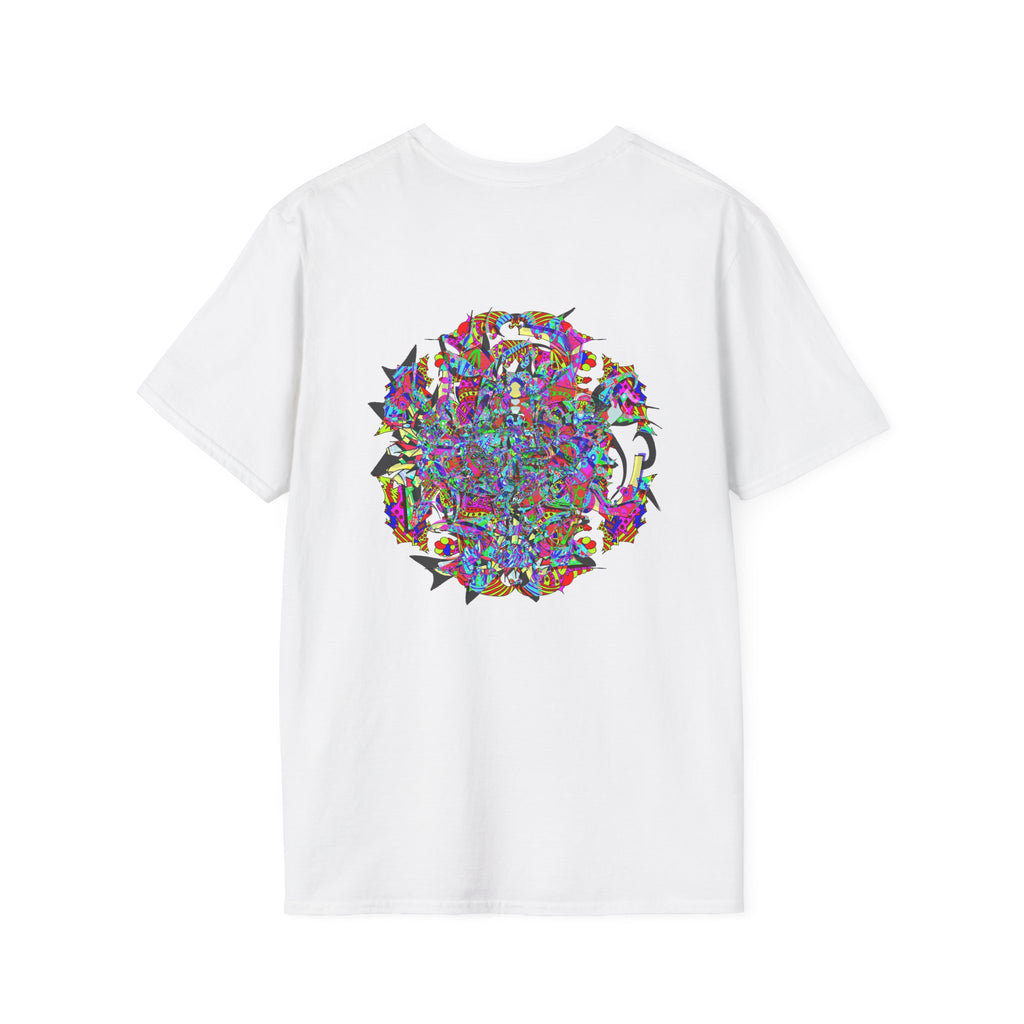 Neon Waffle Monster 12  — Colorful Abstract Floral Graphic Tee