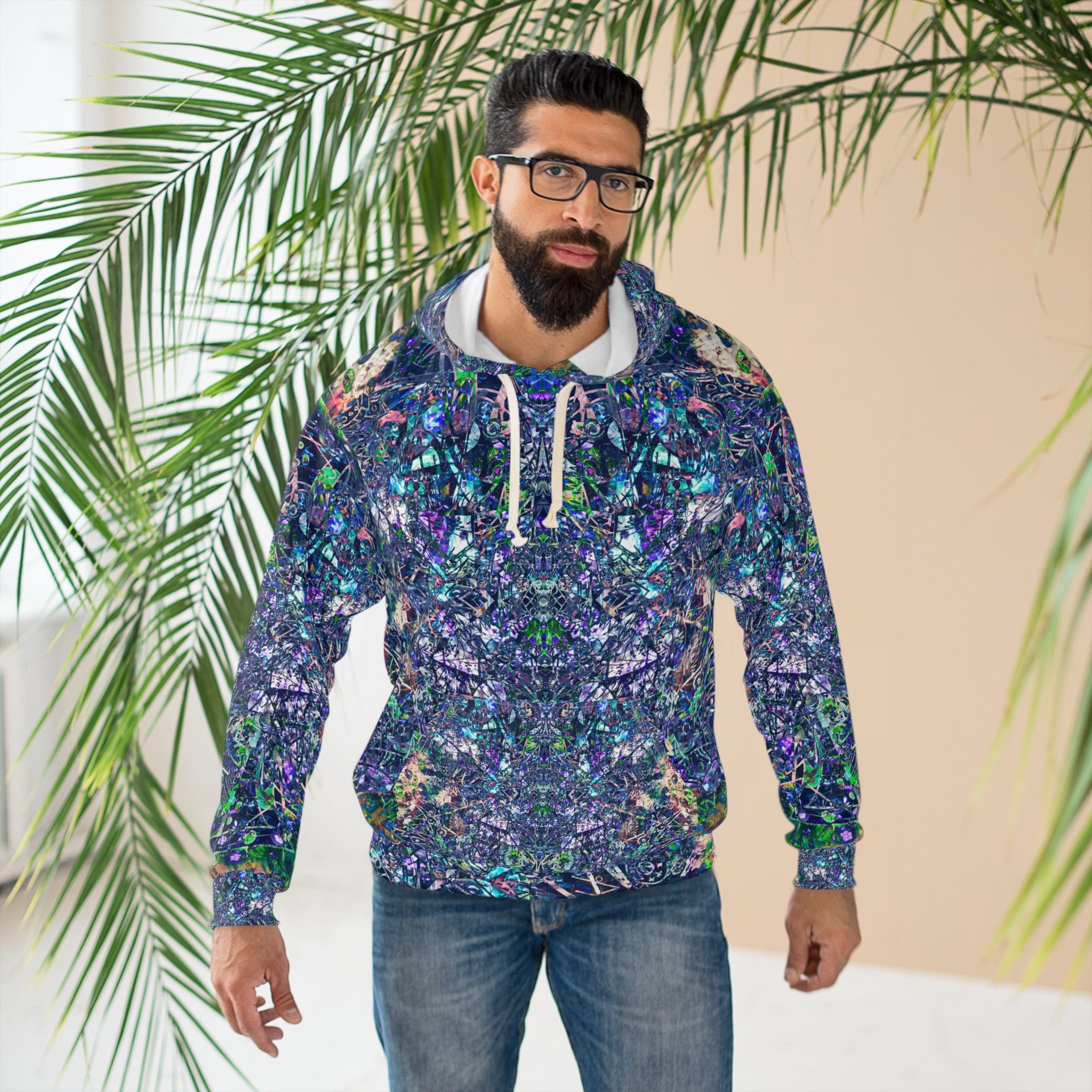 KAWABONGA Hoodie — Abstract Symmetrical All-Over Print
