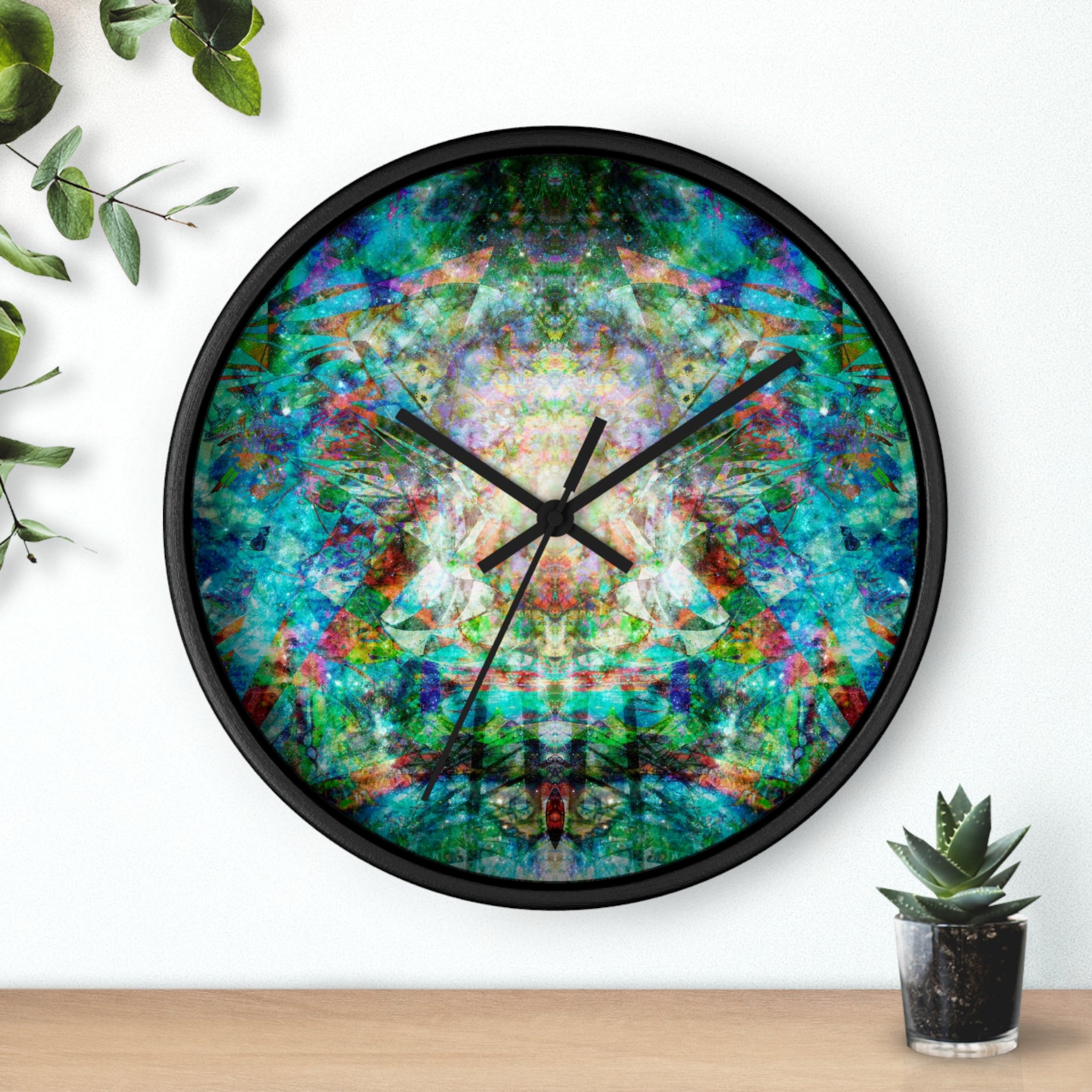 Face Glue Galaxy Hyperdimensional Pin Ball Wall Clock