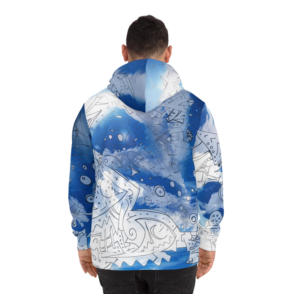 White Heaven White Clouds Hoodie — All-Over Print Fashion Hoodie