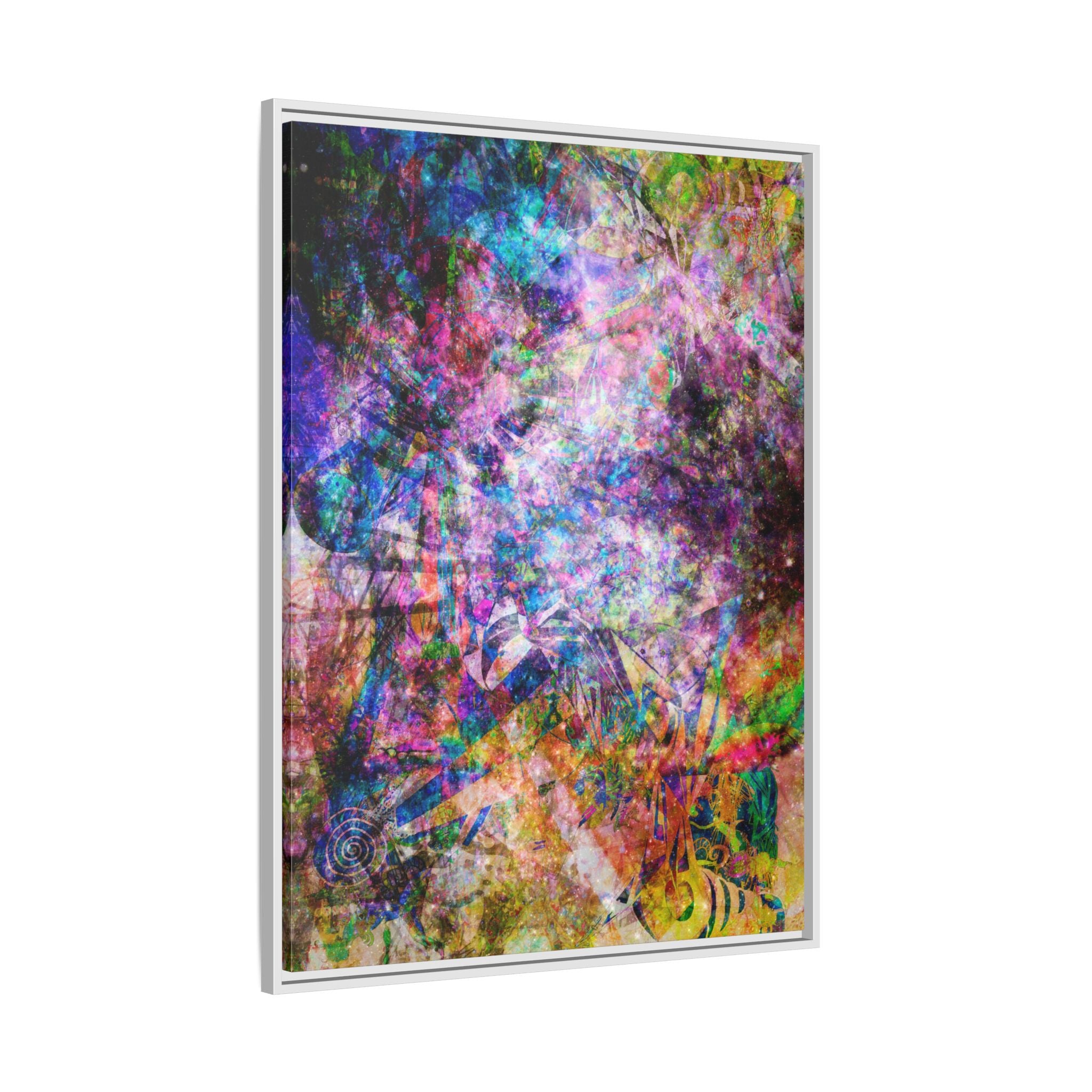 Space Shower 2 Canvas Art – Vibrant Textured Wall Décor
