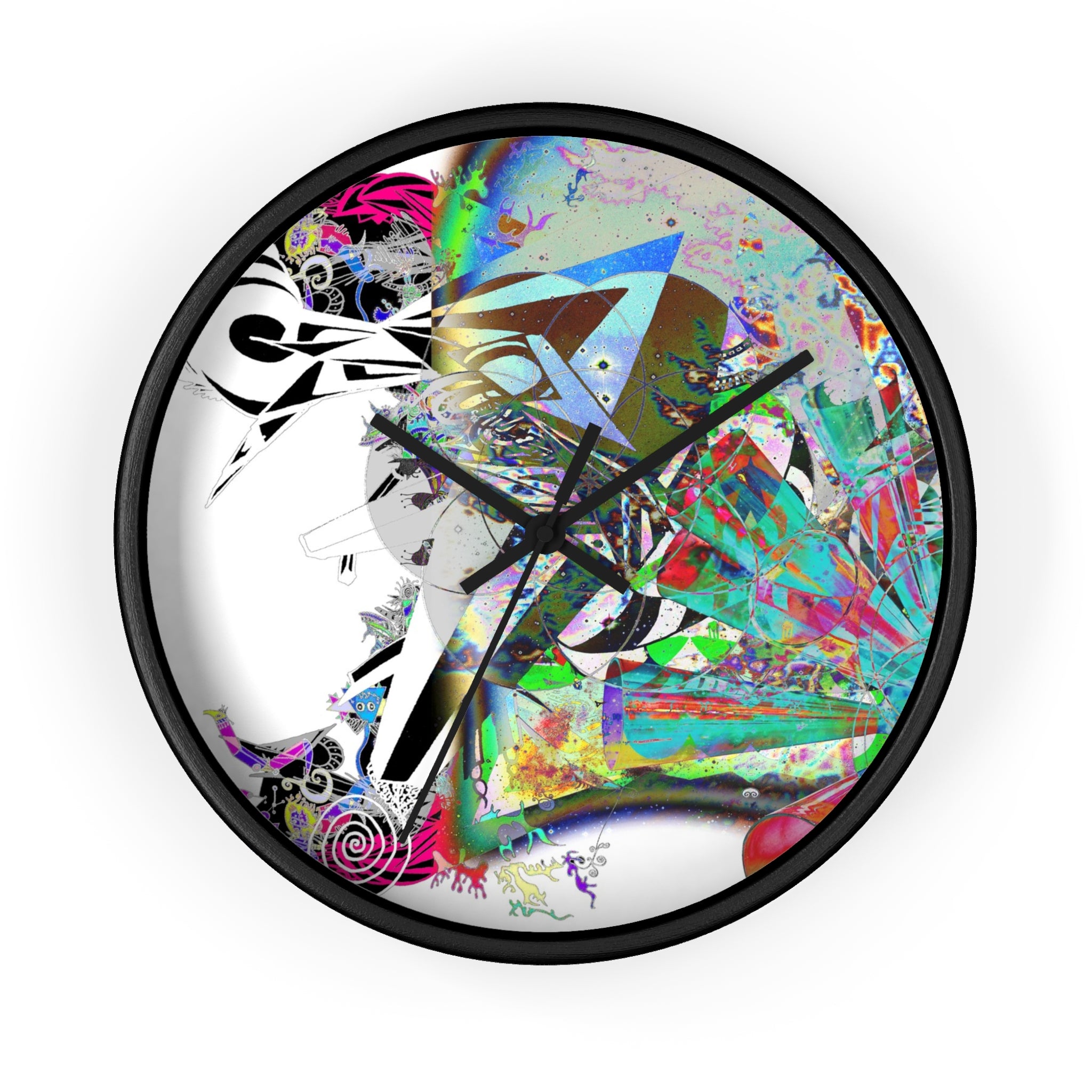 Spin Art Wall Clock