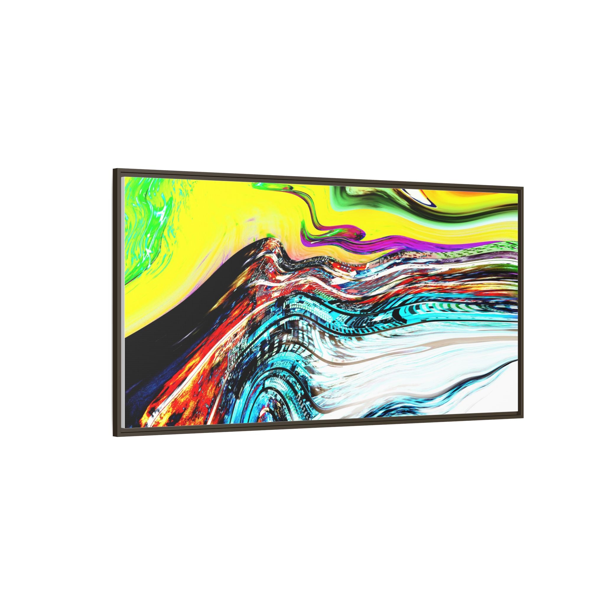 Slip And Slide Matte Canvas Framed Wall Art