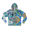 Novelty 93 - Psychedelic Cityscape Hoodie – Colorful Swirl All-Over Print Fashion Hoodie