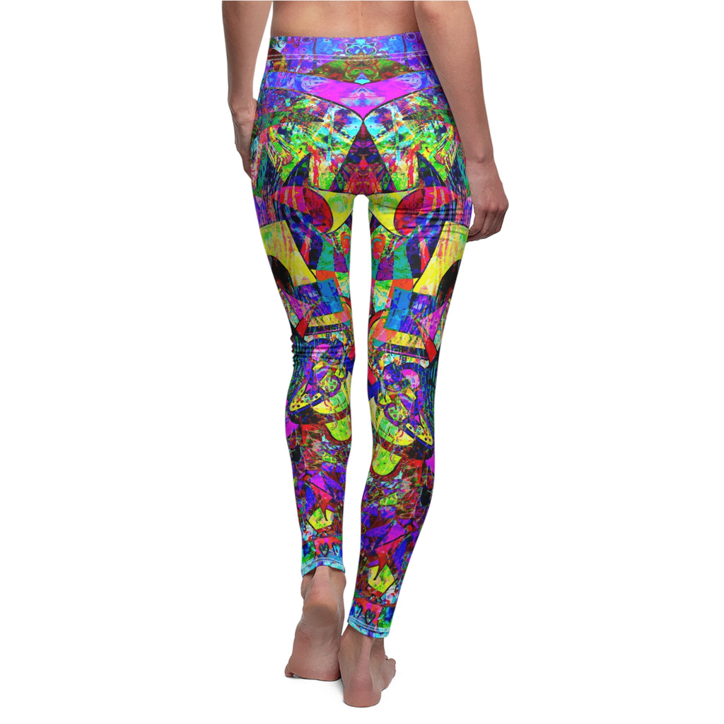 Love Monster Leggings — Colorful Geometric Yoga Tights